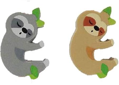Faultier Radiergummi 2er Set
